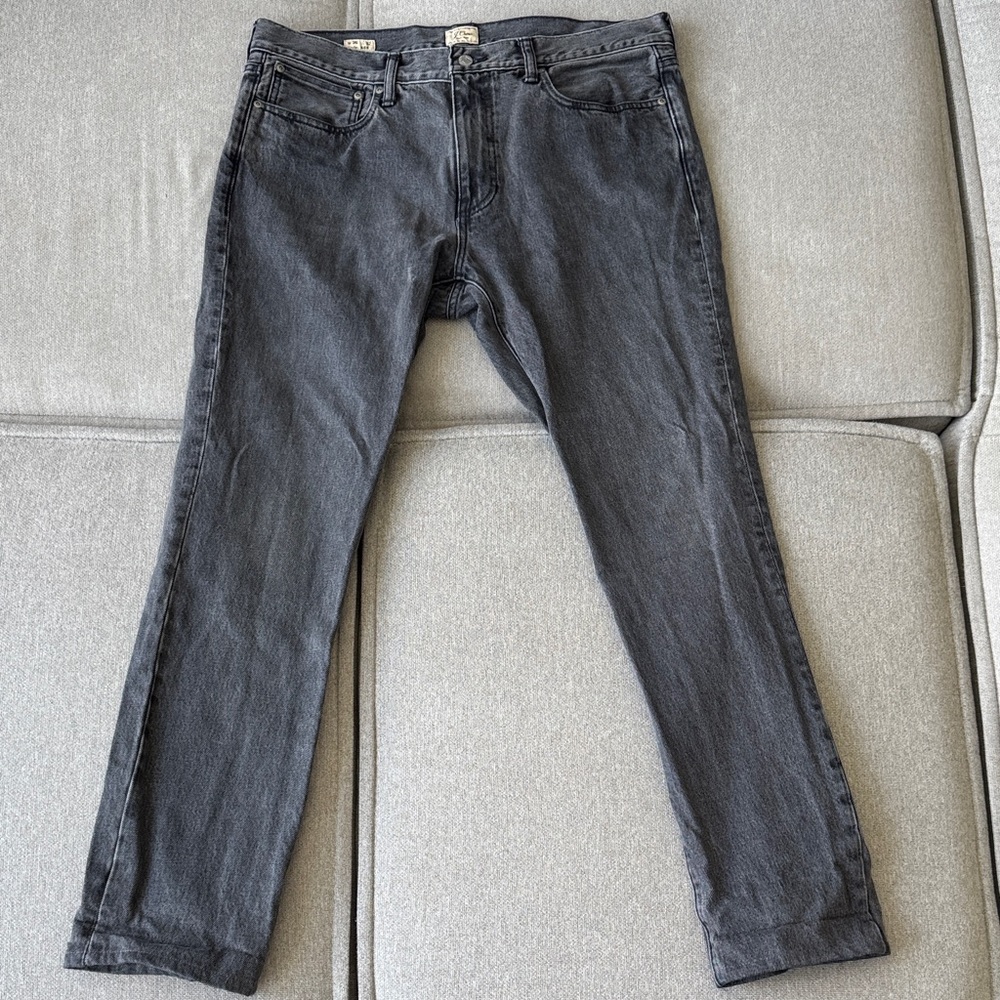 J. Crew Men’s Dark Gray 484 Slim Jeans - 31” inseam
